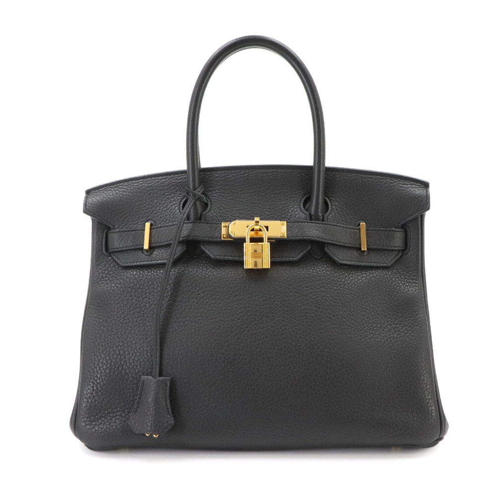 Hermes Birkin 30, Taurillon Clemence leather, Plon handbag, □R stamp, gold ha...
